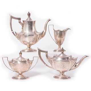 Gorham Sterling Four Piece Coffee and Tea Service