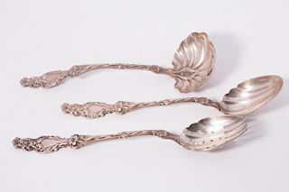 Three Sterling Serving Pieces.