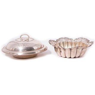Two Sterling Serving Dishs