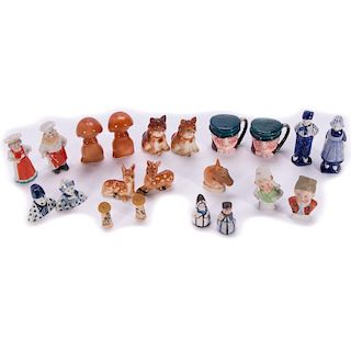 Eight Pairs of Figural Salt and Pepper Shakers.