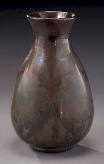 de Caranza metallic glass vase,