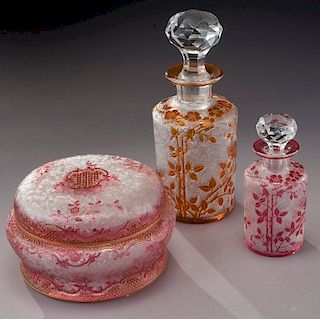 (3) Saint Louis vanity items,