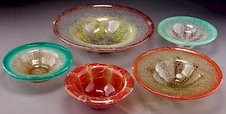 (5) WMF Ikora glass bowls