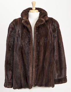 Neiman Marcus brown mink jacket,