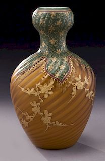 Decorated Pompeiian Swirl shoulder vase,