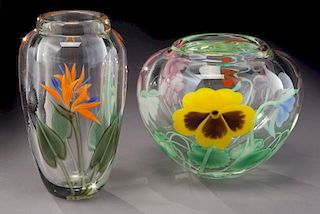 (2) Orient & Flume vases,