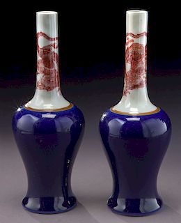 Pr. Chinese Qing cobalt blue and iron red