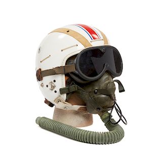U.S. Navy Flight Helmet with Goggles and Mask