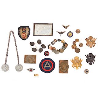 World War I and II Insignia and Souvenirs of Col. George W. Hayes