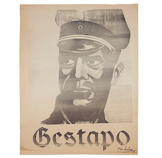 WWII Gestapo Poster