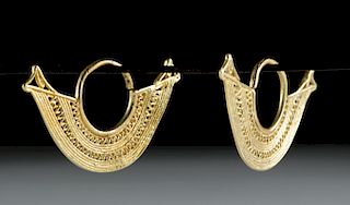 Sinu 15K+ Gold Earrings, 6.3 g (pr)