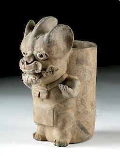 Rare Zapotec Pottery Animal Vessel