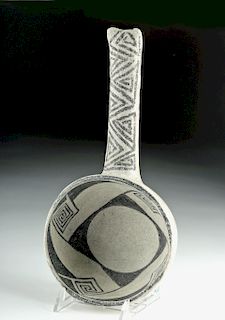 Anasazi Tularosa Pottery Ladle - Black on White