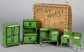 Henry Katz boxed dollhouse kitchen room furniture