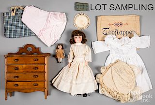 German bisque head Lilly doll, etc.