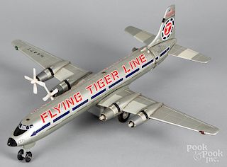 Japanese Marx tin Flying Tiger Line airplane