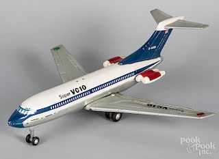 Japanese Modern Toys tin lithograph airplane