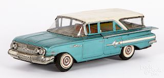 Japanese tin lithograph friction 1961 Chevrolet