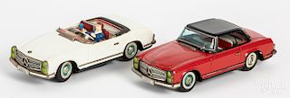 Two Japanese Alps tin battery operated Mercedes