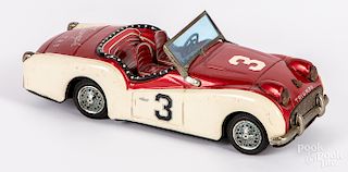 Bandai lithograph tin friction Triumph race car