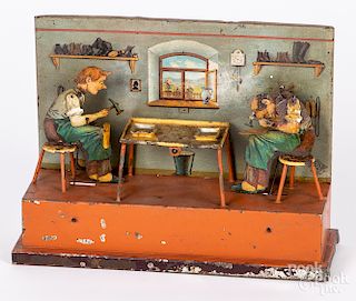 Bing tin lithograph cobbler steam toy accessory
