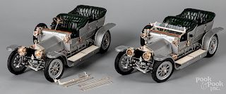 Two Franklin Mint Rolls Royce scale models