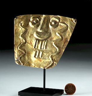 Paracas 12K Gold Mask of Trophy Head