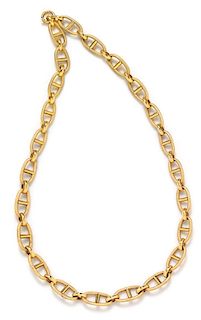 An 18 Karat Yellow Gold Longchain Necklace, Marotto Giulio, 61.45 dwts.