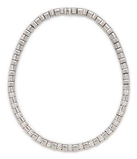 An 18 Karat White Gold and Diamond 'Appassionata' Necklace, Roberto Coin, 50.65 dwts.
