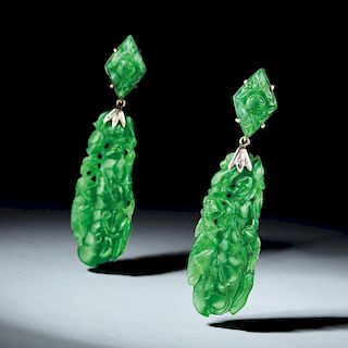 A Pair of Jade Earrings