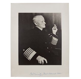 Autographed Photo of Nimitz with Request Letter