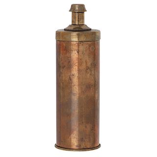 Rare Cylinder Style Plunger Powder Flask