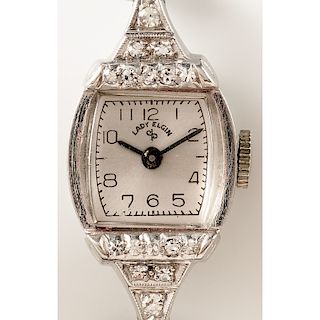 Lady Elgin Platinum Wrist Watch