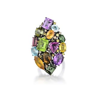 An Impressive Colored Gemstone Ring