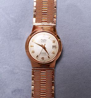 Prim-A-Lux 18K Gold w Bracelet Band Men's Watch