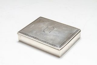 Art Deco Sterling Silver Hinged Box