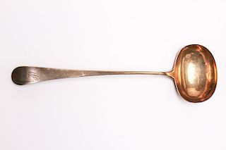 A & G Burrows English Sterling Silver Ladle 18th C