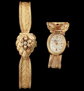 14K Gold & Diamond "Carol" Lady's Watch Bracelet