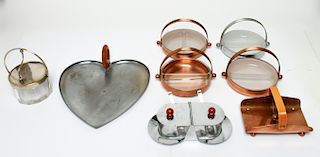 Chase Art Deco Modern Metalware Dishes & More