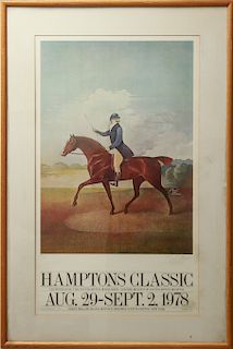 Paul Davis "Hampton Classic" Horse Show Lithograph