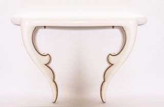 Hollywood Regency Wall Mounted Console Table