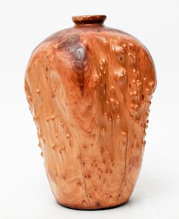 Artisan Gnarled Rootwood Rectangular Vase