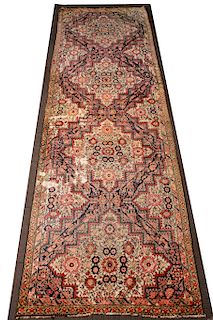 Turkish Wool Carpet Runner, 4' 1" x 13' 5"
