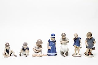 Royal Copenhagen & B&G Porcelain Child Figures, 7
