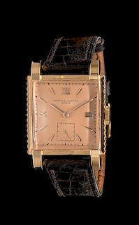 An 18 Karat Rose Gold Wristwatch, Vacheron & Constantin, Circa 1940,