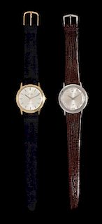 A Collection of Gold Wristwatches,