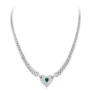 Wempe Emerald and Diamond Necklace