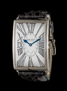 An 18 Karat White Gold Curvex Observatory Wristwatch, Roger Dubuis,