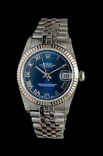 A Stainless Steel Ref. 78274 Oyster Perpetual Datejust Wristwatch, Rolex, Circa 2002,