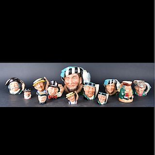 Collection of Twelve (12) Toby Mugs